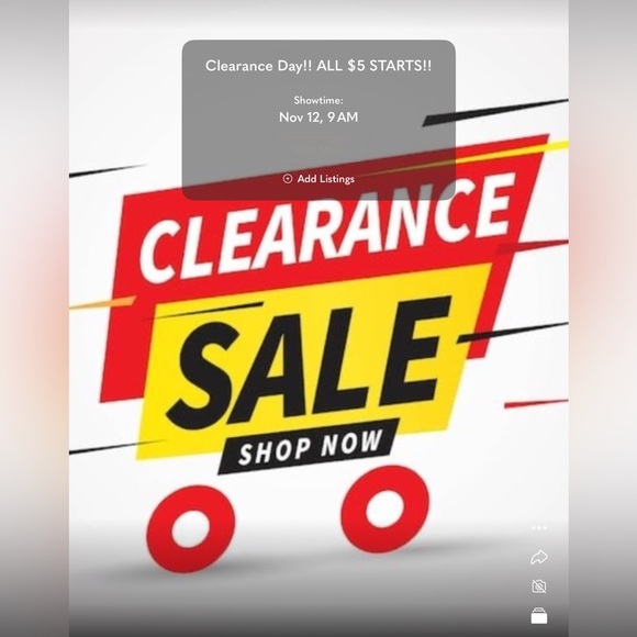 1-20 Clearance Show Nov 12th 9am cdt $5 STARTS. BRAND NAMES - Picture 1 of 1